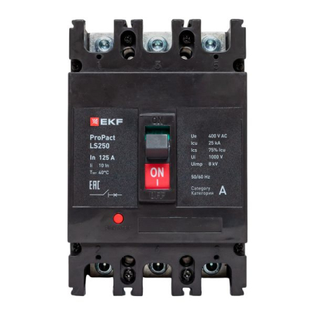 Автоматический выключатель LS250 25кА 3P 125А ProPact EKF