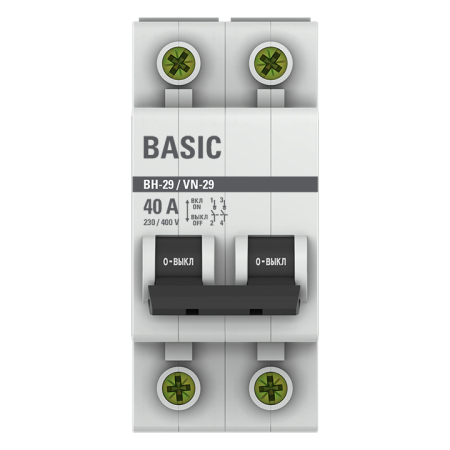 Выключатель нагрузки 2P 40А ВН-29 EKF Basic