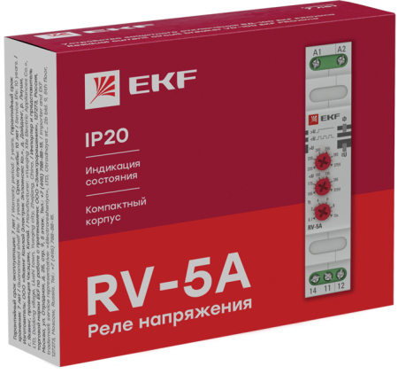 Реле напряжения (паралл. подкл.) RV-5A EKF PROxima