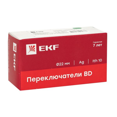 Кнопка BA31 с подстветкой 230В зеленая NO IP65 EKF PROxima