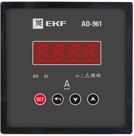 Амперметр AD-961 цифровой на панель (96х96) однофазный EKF  PROxima