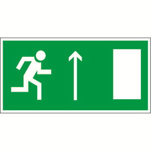Знак безопасности PS-40206,E11 "Напр, к эвакуационному выходу прямо (прав,)"
