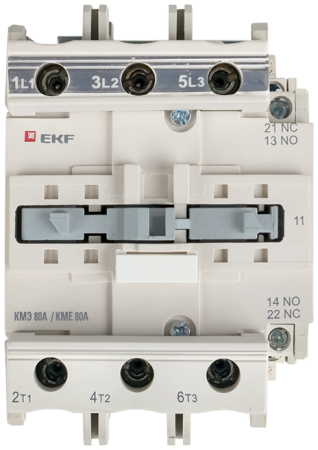 Контактор КМЭ малогабаритный 80А 110В NO+NC EKF PROxima