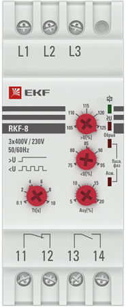 Реле контроля фаз многофункциональное RKF-8 EKF PROxima