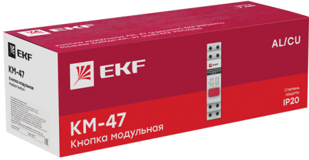 Кнопка модульная КМ-47 (красная) EKF PROxima