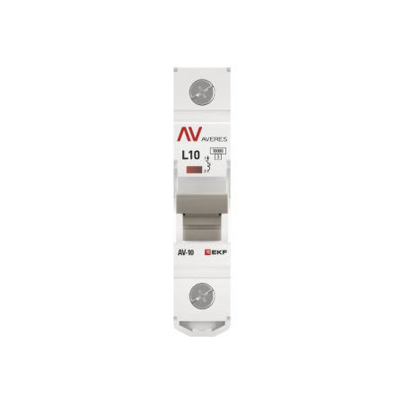 Выключатель автоматический AV-10 1P 10A (L) 10kA EKF AVERES