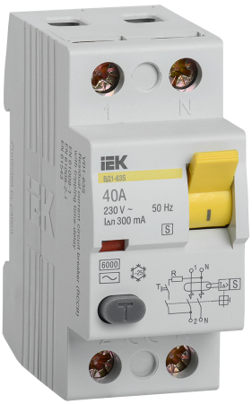 УЗО ВД1-63S 2Р 40А 300мА IEK