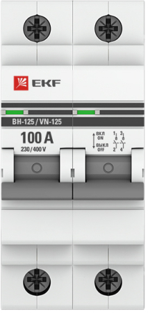 Выключатель нагрузки 2P 100А ВН-125 EKF PROxima