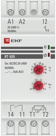 Реле температуры RT-820 (-5....+40 С)  EKF PROxima