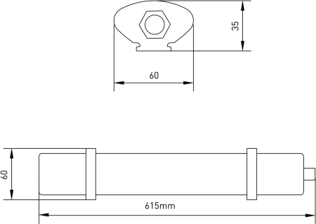 SPP-3-20-4K-M ЭРА Светильник светодиодный линейный IP65 20Вт 1600Лм 4000К 620х64мм мат