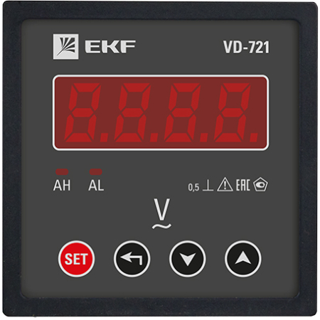 VD-721 Вольтметр цифровой на панель (72х72) однофазный EKF PROxima