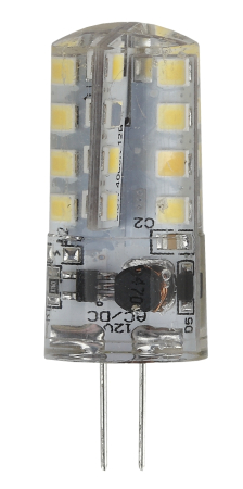 Лампы СВЕТОДИОДНЫЕ СТАНДАРТ LED JC-3W-12V-827-G4  ЭРА (диод, капсула, 3Вт, тепл, G4)