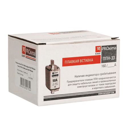 Плавкая вставка ППН-33 160/  4А габарит 00 EKF PROxima
