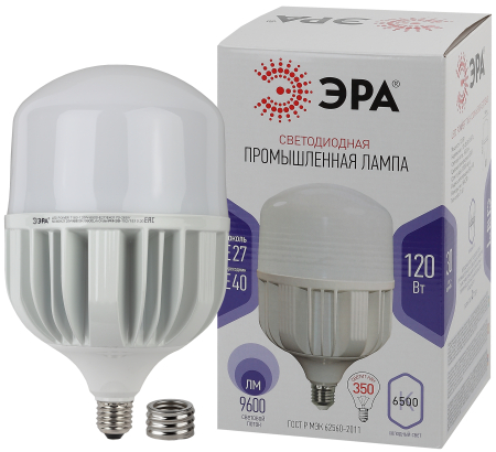 LED POWER T160-120W-6500-E27/E40  Лампа светодиодная ЭРА STD LED POWER T160-120W-6500-E27/E40 Е27 / Е40 120 Вт колокол холодный дневной свет