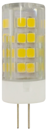 Лампы СВЕТОДИОДНЫЕ СТАНДАРТ LED JC-5W-220V-CER-840-G4  ЭРА (диод, капсула, 5Вт, нейтр, G4)