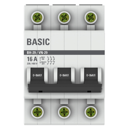 Выключатель нагрузки 3P 16А ВН-29 EKF Basic