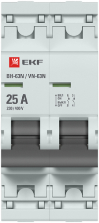Выключатель нагрузки 2P 25А ВН-63N EKF PROxima