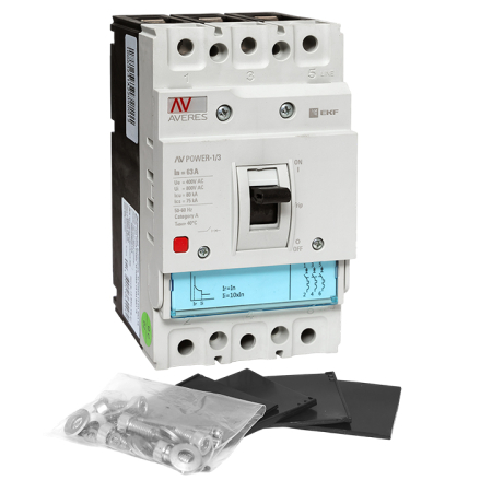Автоматический выключатель AV POWER-1/3  63А 80kA TR EKF AVERES
