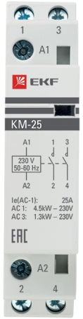 Контактор модульный КМ 25А 2NО (1 мод.) EKF PROxima