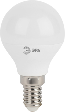 Лампа светодиодная Эра LED P45-5W-840-E14 (диод, шар, 5Вт, нейтр, E14)