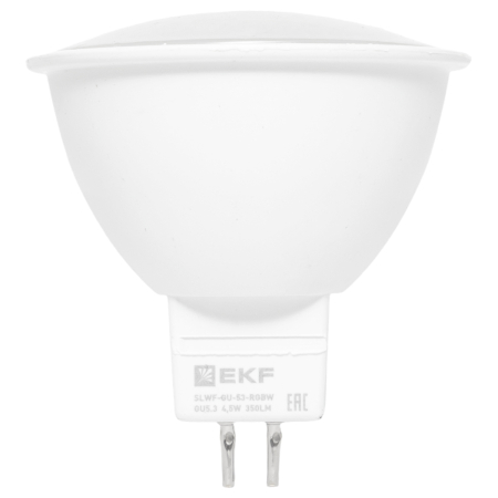 Умная лампа GU5.3 EKF Connect 4,5W WIFI RGBW