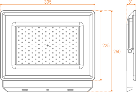 Светодиодный прожектор WFL-150W/06, 5500K, 150 W SMD, IP 65,цвет серый, слим