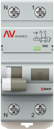 Дифференциальный автомат DVA-10 1P+N 16А (C) 30мА (AC) 10кА EKF AVERES