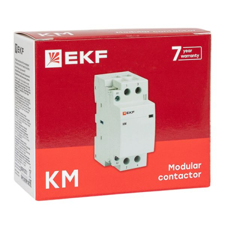 Контактор модульный КМ 50А 2NО (2 мод.) EKF PROxima