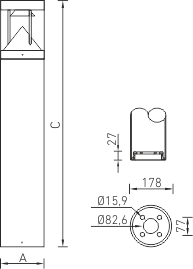 TERES 30W 840 RAL9005