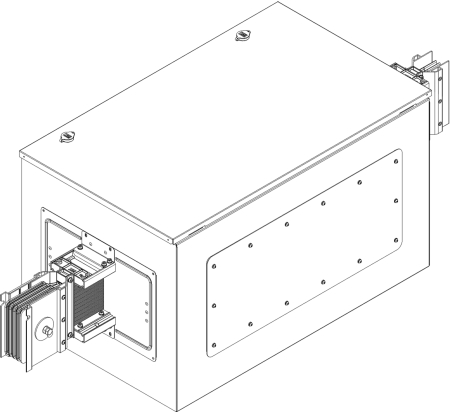 Секц. центр. комп. 630А Al 3L+N+1/2PE НК IP55 тран. IEK