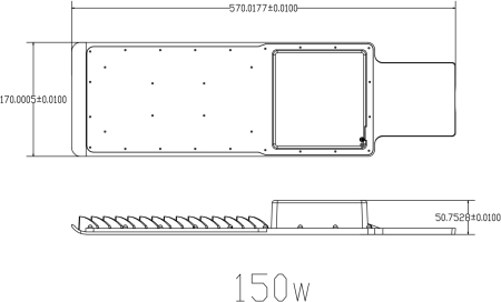 SPP-503-0-50K-120 ЭРА Светильник уличный 120Вт 10800лм 5000К КСС "Ш-с" DOB-SMD 48/60мм (5/120)