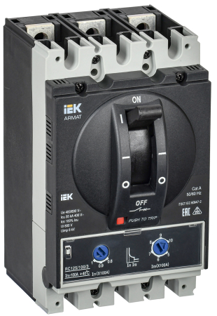 ARMAT Авт. выкл. лит. корпус 3P A 35кА 100А ТМ рег. IEK