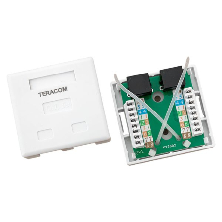 TRC-WBOX-2RJ45-5EUTP-WH