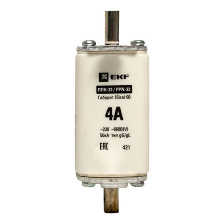 Плавкая вставка ППН-33 160/  4А габарит 00 EKF PROxima