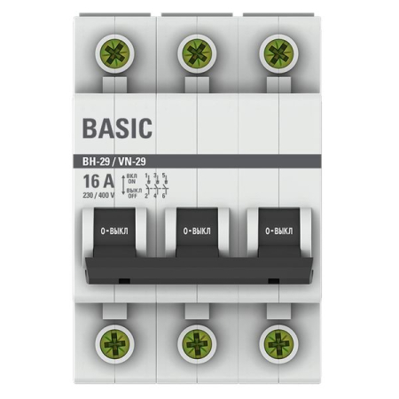 Выключатель нагрузки 3P 16А ВН-29 EKF Basic