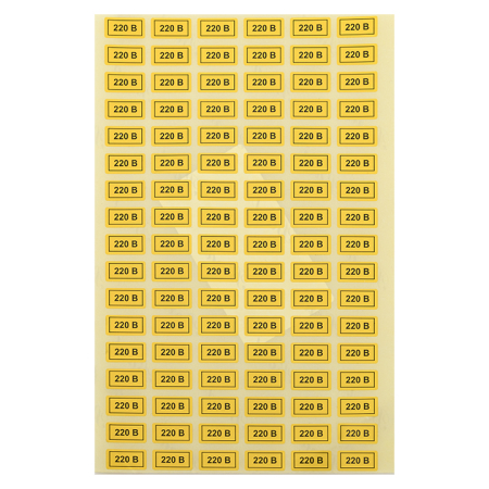 Наклейка "220В" (10х15мм.) EKF PROxima