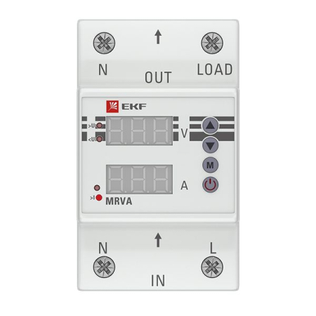 Реле напряжения и тока с дисплеем MRVA 63A EKF PROxima