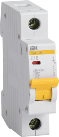 Авт. выкл. ВА47-29 1Р 16А 4,5кА х-ка В IEK