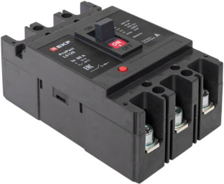 Автоматический выключатель LS125 18кА 3P 80А ProPact EKF