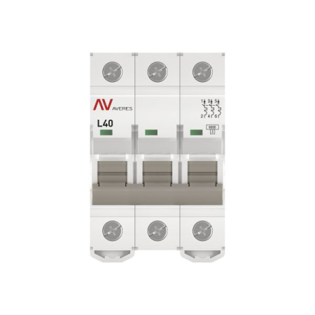 Выключатель автоматический AV-6 3P 40A (L) 6kA EKF AVERES