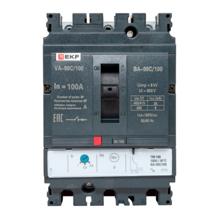 Выключатель автоматический ВА-99C (Compact NS)  100/100А 3P 36кА EKF PROxima