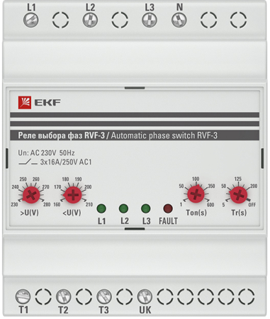Реле выбора фаз RVF-3 EKF PROxima