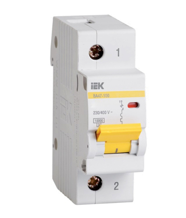 Авт. выкл. ВА47-100 1Р 40А 10кА х-ка D IEK