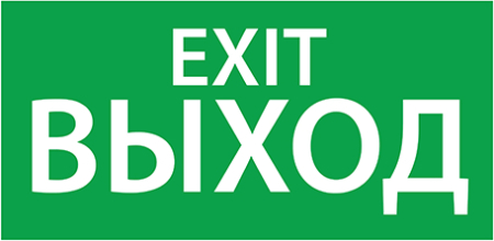 ЭЗ "ВЫХОД EXIT" (200х100)