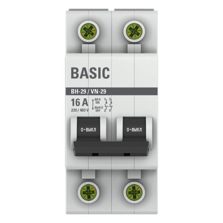 Выключатель нагрузки 2P 16А ВН-29 EKF Basic