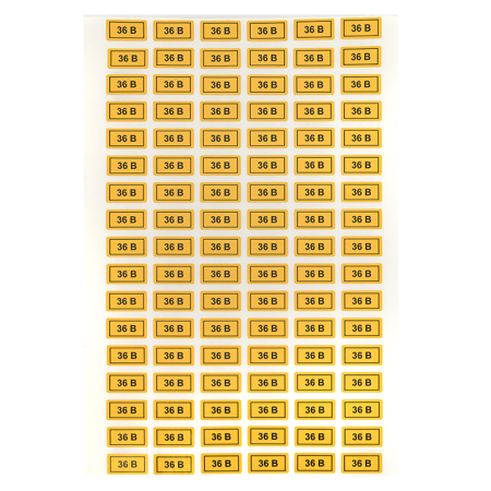 Наклейка "36В" (10х15мм.) EKF PROxima