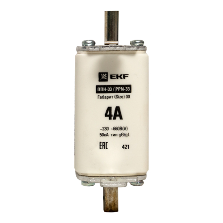 Плавкая вставка ППН-33 160/  4А габарит 00 EKF PROxima