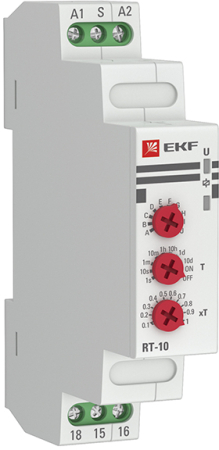 Реле времени (10 устанавл. функц.) RT-10 12-240В EKF PROxima
