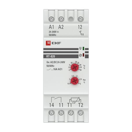 Реле температуры RT-820 (-5....+40 С)  EKF PROxima