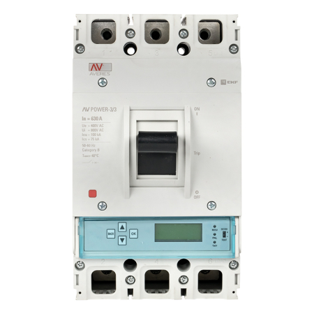 Автоматический выключатель AV POWER-3/3 630А 50kA ETU6.0